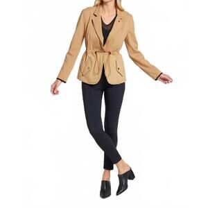 NEW ANATOMIE women's waist tie jacket in camel